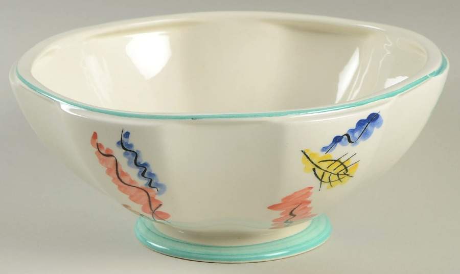 Arles Large Footed Fruit Bowl by Faiencerie De Gien-1