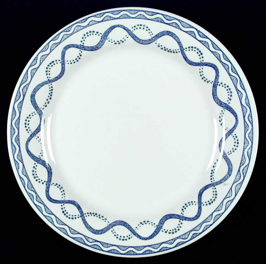 Aurelie Blue Dinner Plate by Faiencerie De Gien-1
