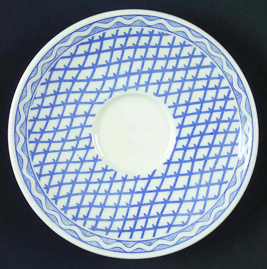 Aurelie Blue Saucer by Faiencerie De Gien-1