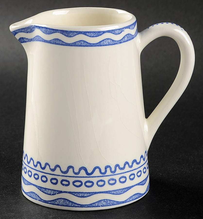 Aurelie Blue Creamer by Faiencerie De Gien-1