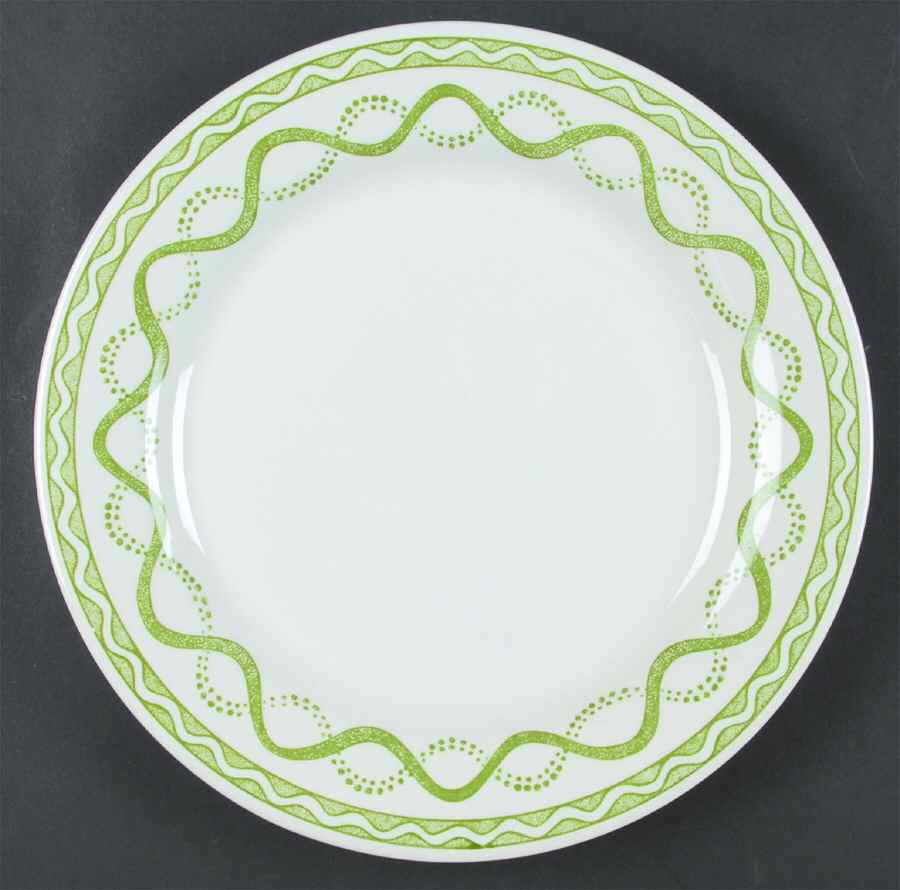 Aurelie Green Dinner Plate by Faiencerie De Gien-1