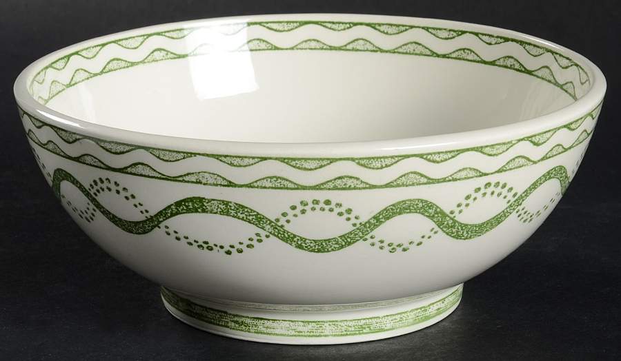 Aurelie Green Coupe Cereal Bowl by Faiencerie De Gien-1