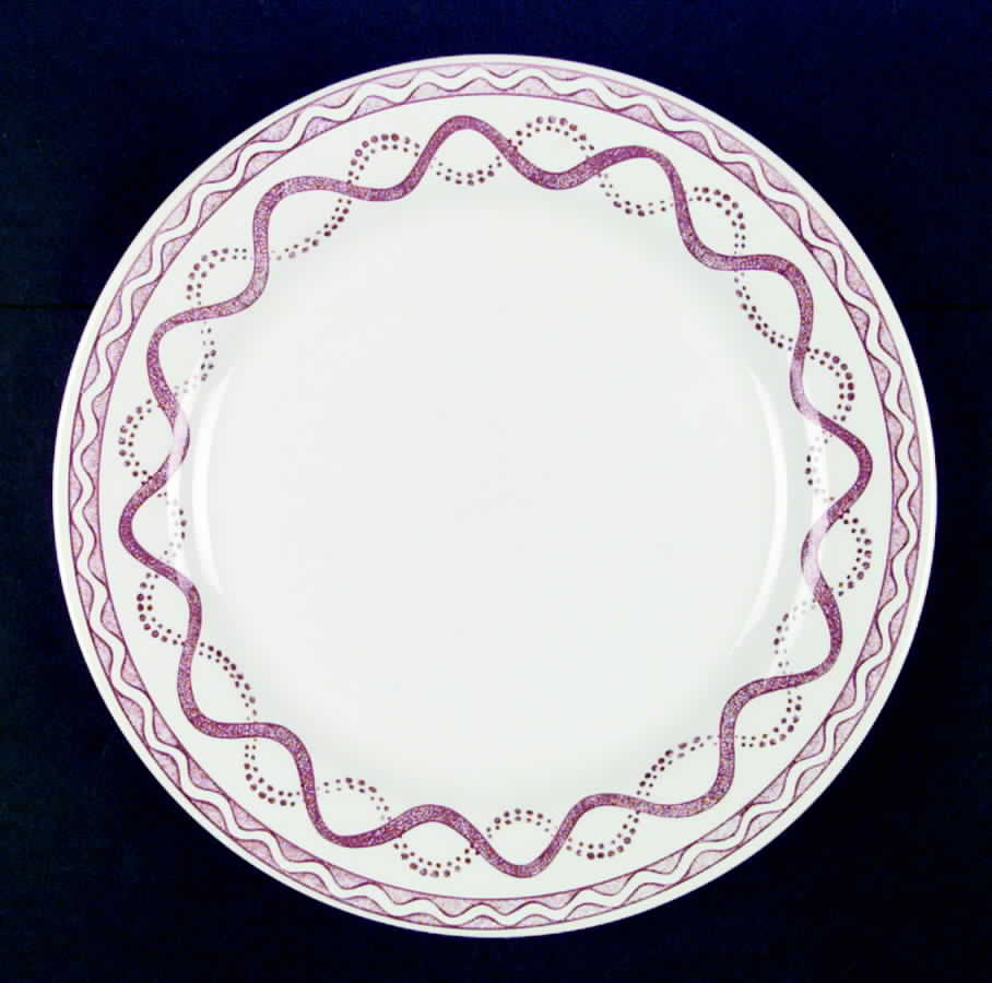 Aurelie Pink Dinner Plate by Faiencerie De Gien-1