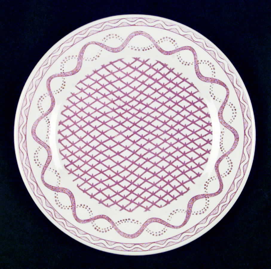 Aurelie Pink Salad/Dessert Plate by Faiencerie De Gien-1