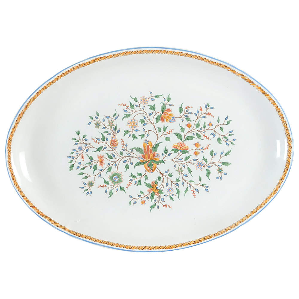 Au Sainfoin 12" Oval Steak Platter by Faiencerie De Gien-1
