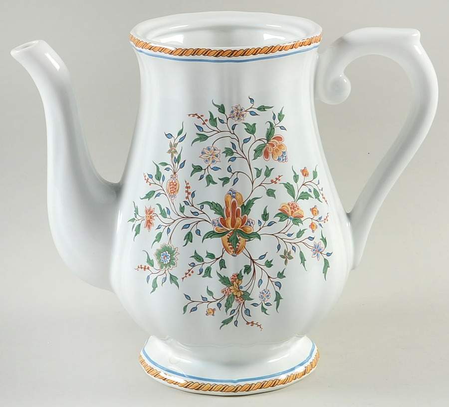 Au Sainfoin Coffee Pot No Lid by Faiencerie De Gien-1