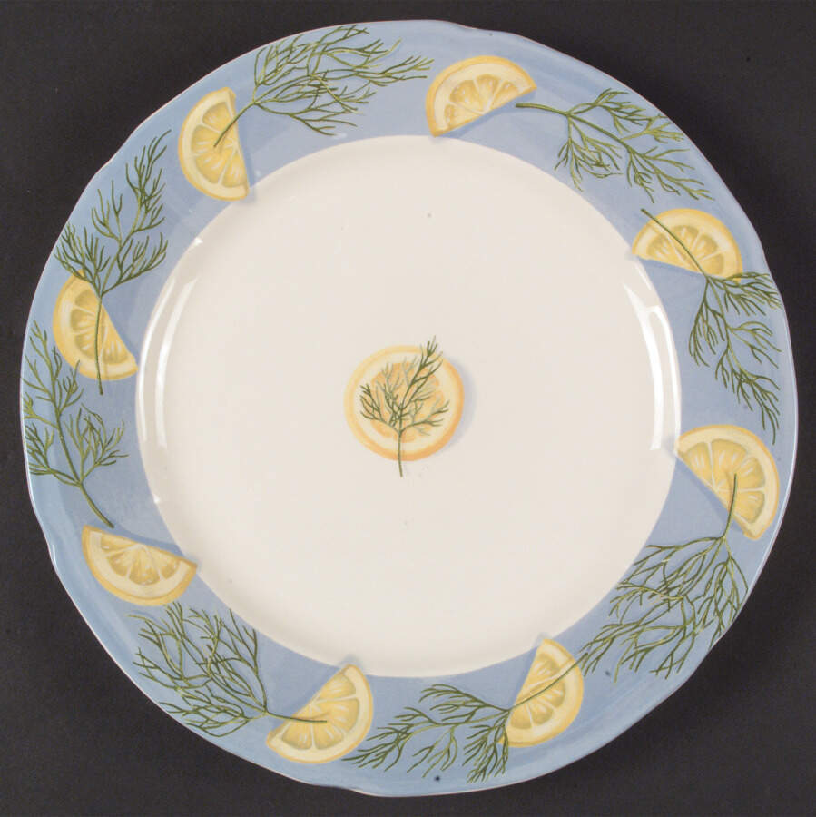 Belle Ile Dinner Plate by Faiencerie De Gien-1