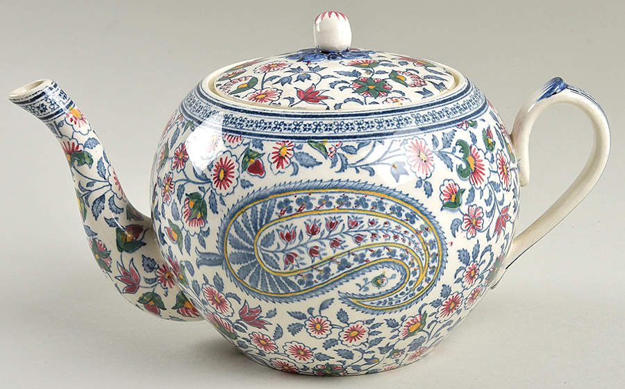 Cachemire Small Teapot & Lid by Faiencerie De Gien-1