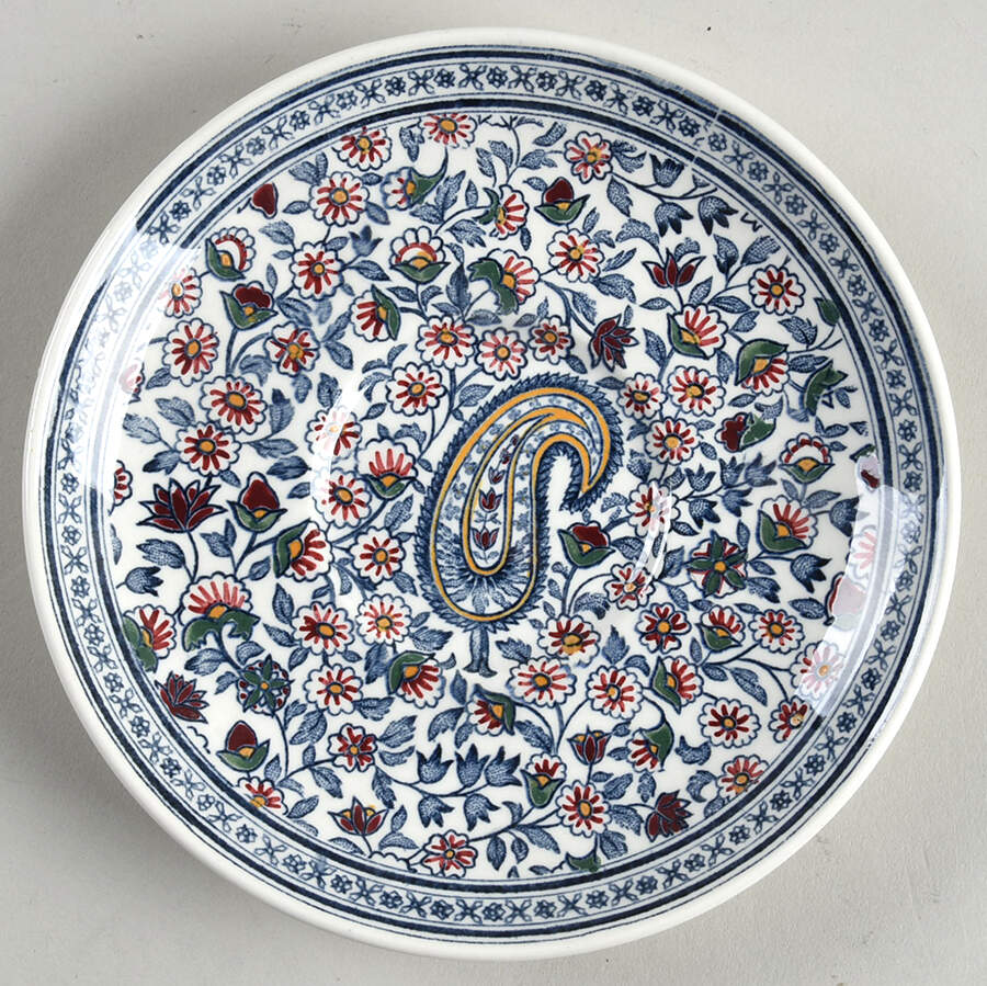 Cachemire Saucer for Flat Cup by Faiencerie De Gien-1