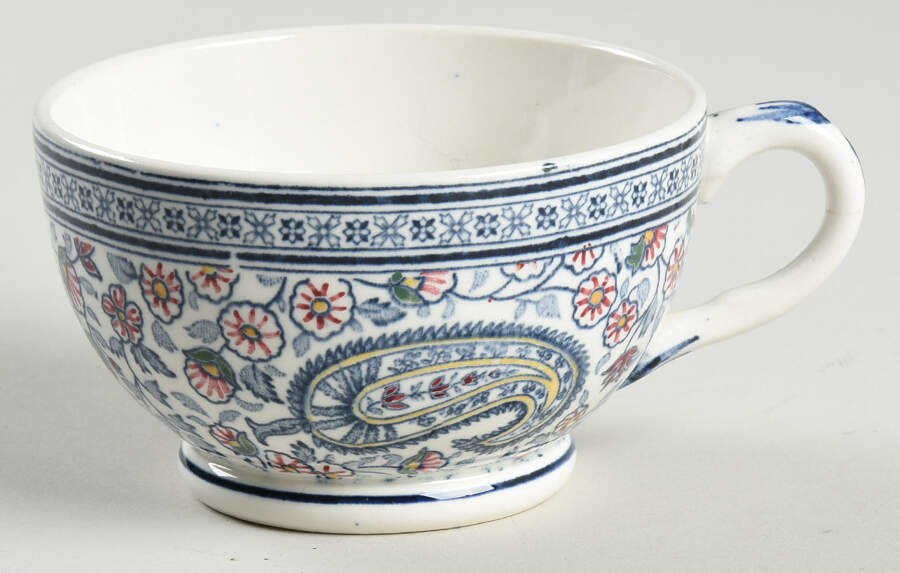 Cachemire Flat Cup by Faiencerie De Gien-1
