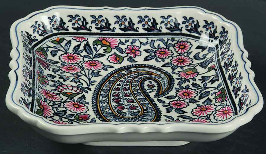 Cachemire Letter Tray by Faiencerie De Gien-1