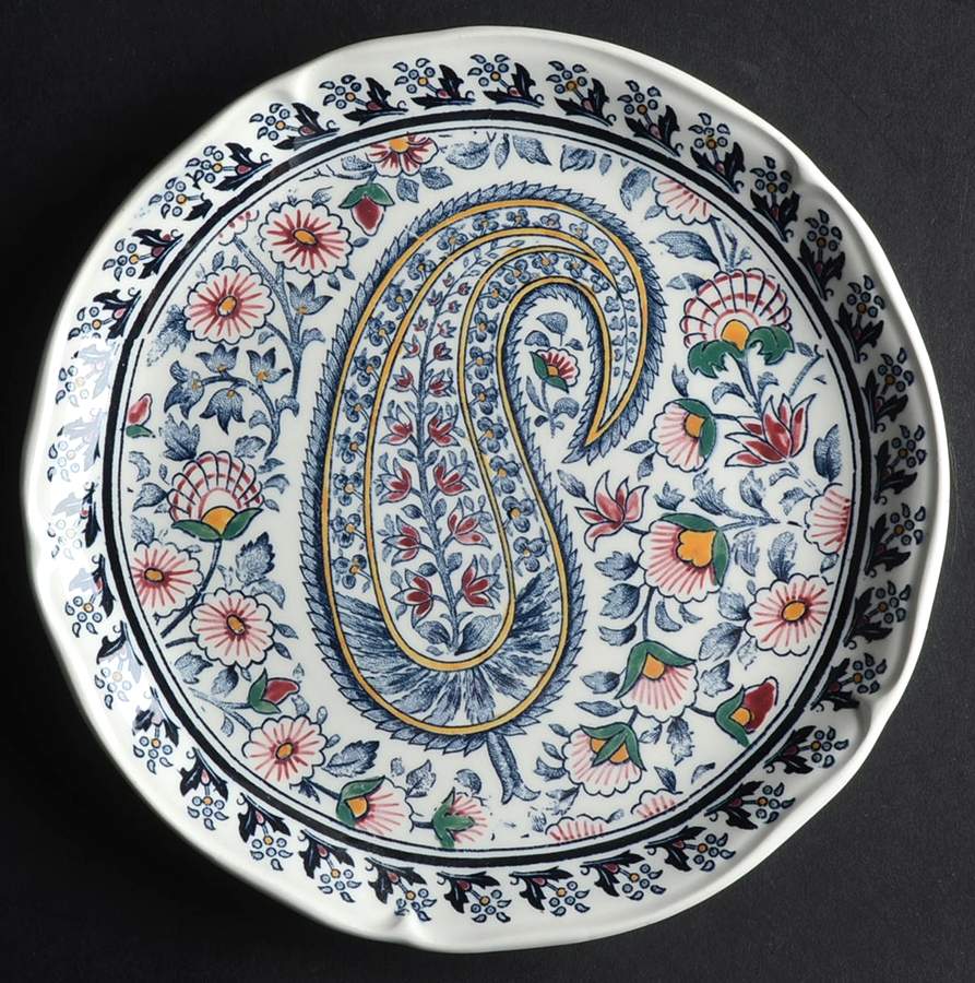 Cachemire Salad/Dessert Plate by Faiencerie De Gien-1