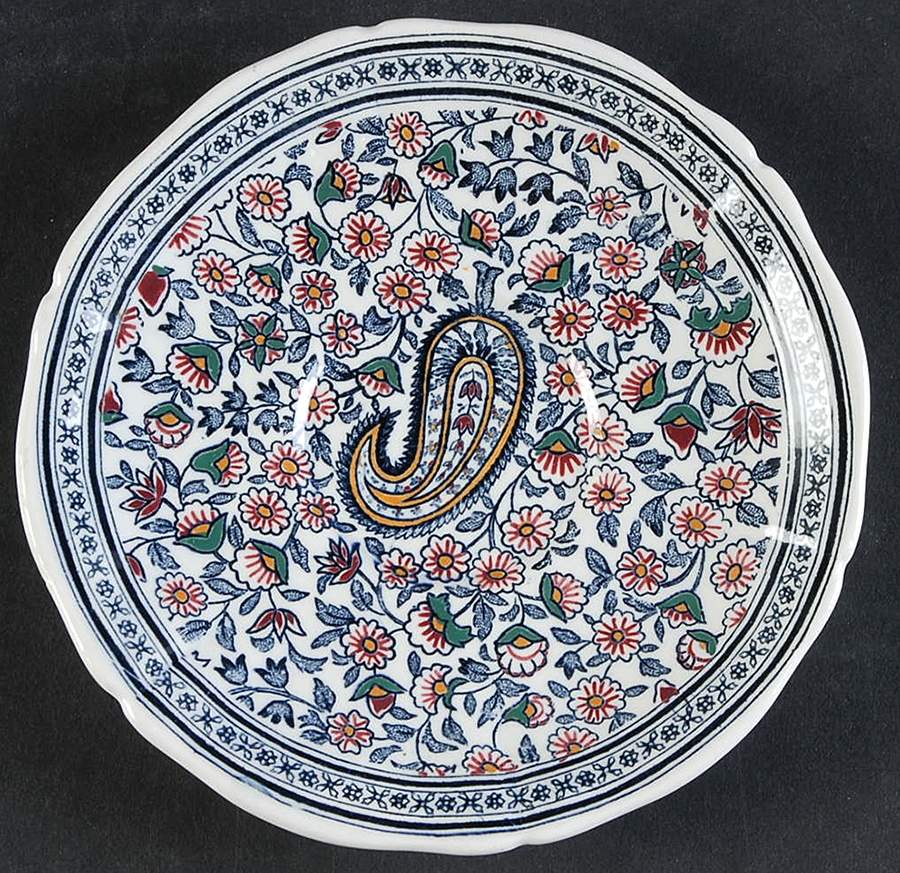 Cachemire Saucer by Faiencerie De Gien-1