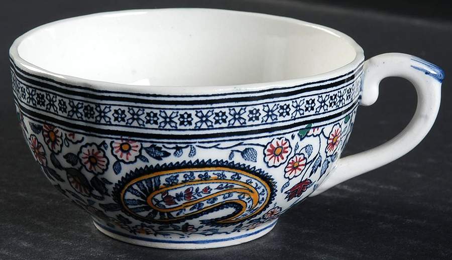 Cachemire Flat Cup by Faiencerie De Gien-1