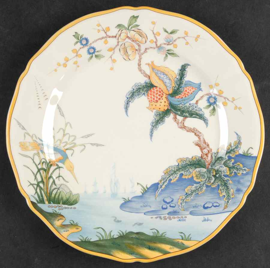 Caraibes Dessert Luncheon Plate by Faiencerie De Gien-1
