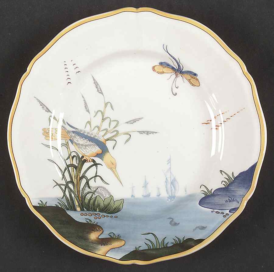 Caraibes Bread & Butter Plate by Faiencerie De Gien-1
