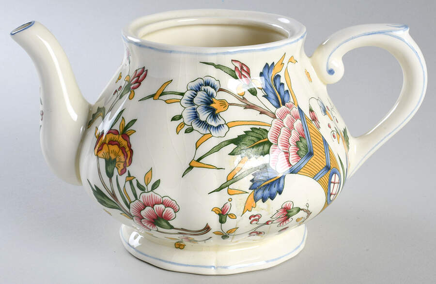 Corne D'Abondance Teapot No Lid by Faiencerie De Gien-1