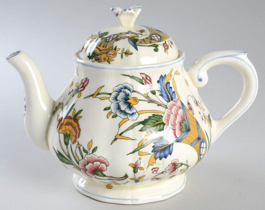 Corne D'Abondance Teapot & Lid by Faiencerie De Gien-1