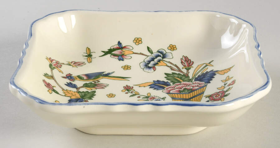 Corne D'Abondance 6" Square Tray by Faiencerie De Gien-1