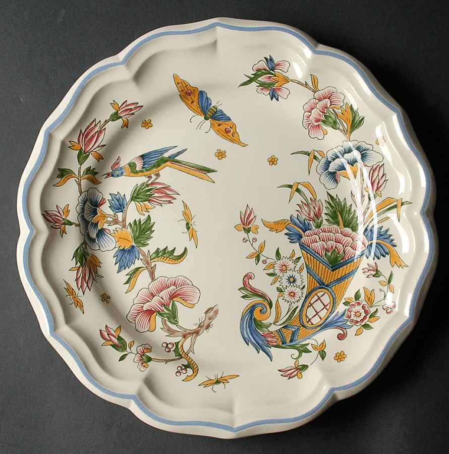 Corne D'Abondance 12" Chop Plate (Round Platter) by Faiencerie De Gien-1