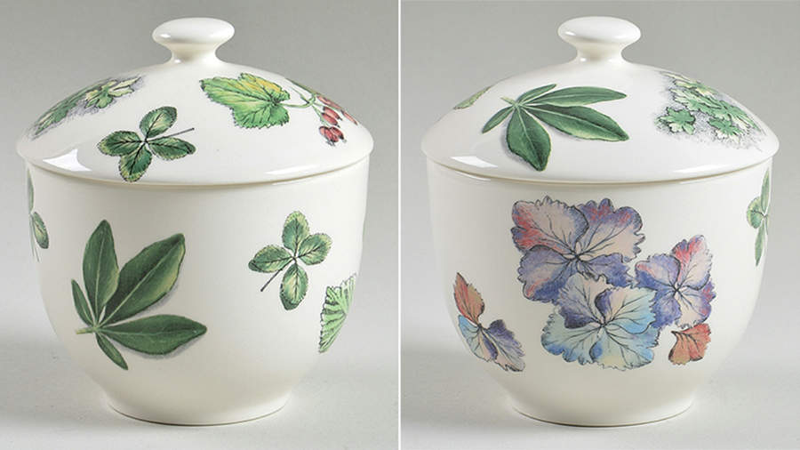 Couleurs Du Temps Sugar Bowl & Lid by Faiencerie De Gien-1