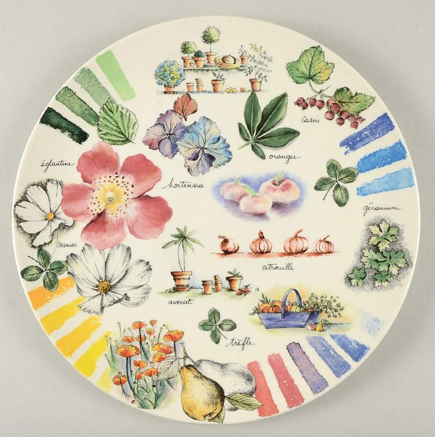 Couleurs Du Temps Cake Plate by Faiencerie De Gien-1