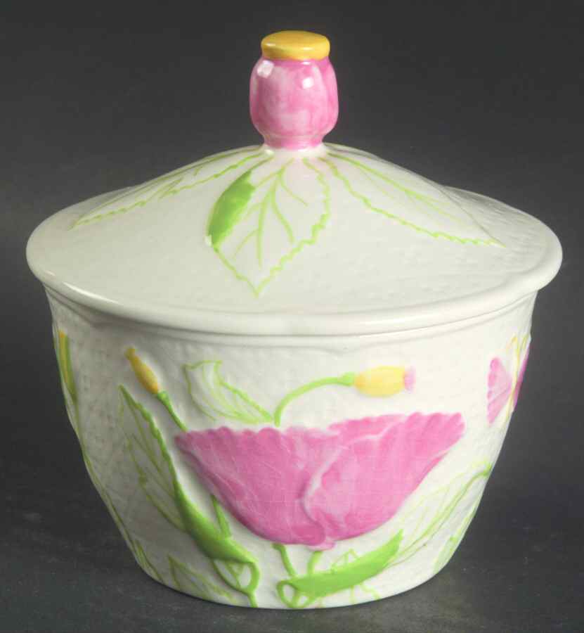 Deauville (Multicolor) Sugar Bowl & Lid by Faiencerie De Gien-1