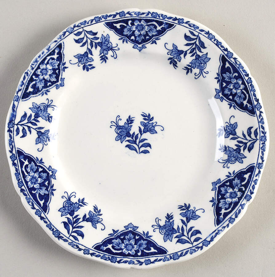 Delft Blue Bread & Butter Plate by Faiencerie De Gien-1