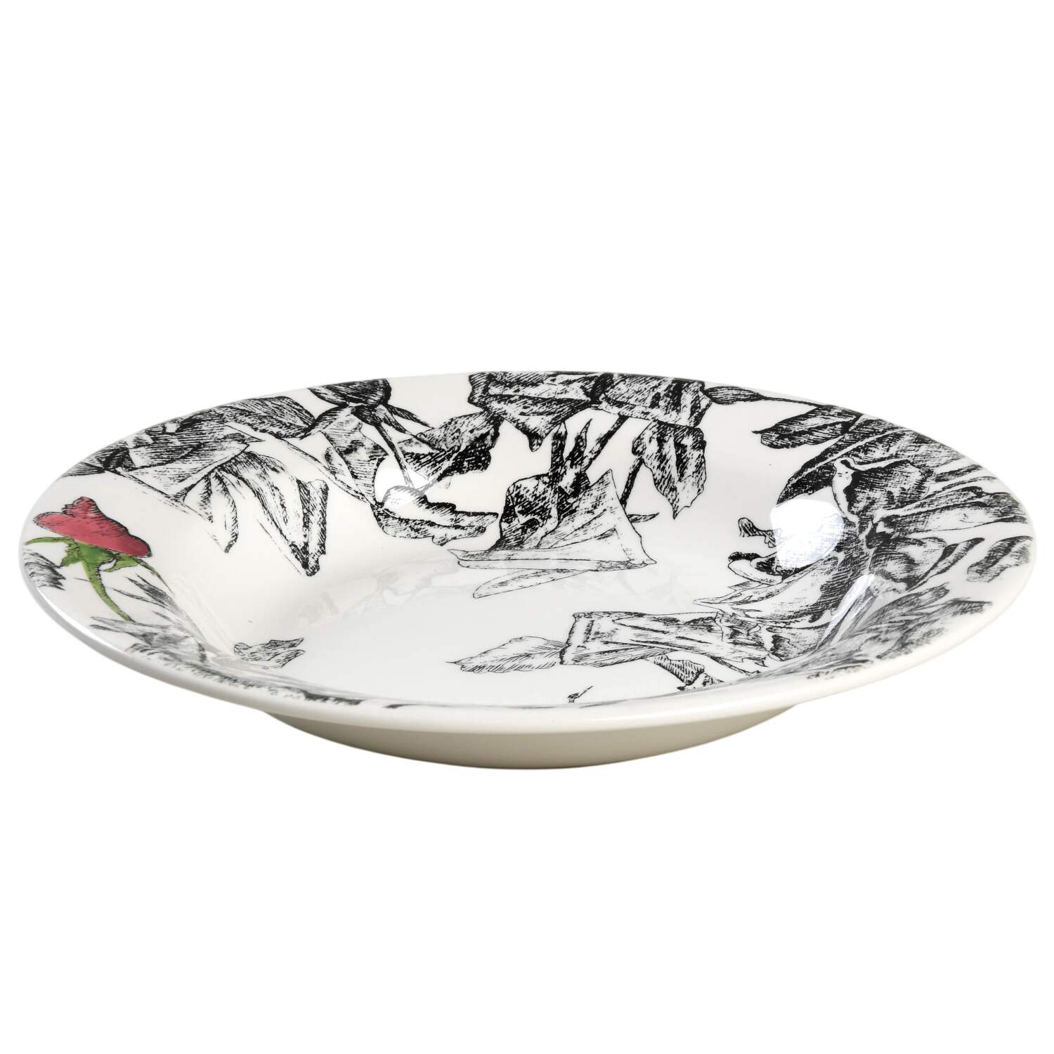 Esquisse Rim Soup Bowl by Faiencerie De Gien-1