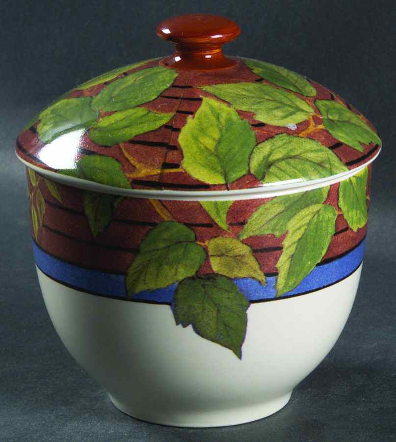 Evasion Sugar Bowl & Lid by Faiencerie De Gien-1