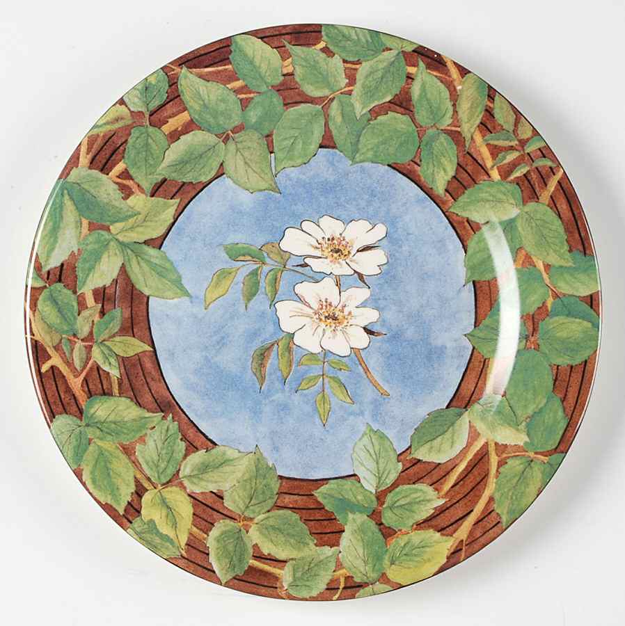 Evasion Dessert/Pie Plate by Faiencerie De Gien-1