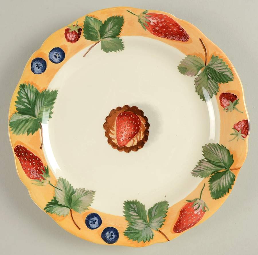 Farandole Dessert/Pie Plate by Faiencerie De Gien-1