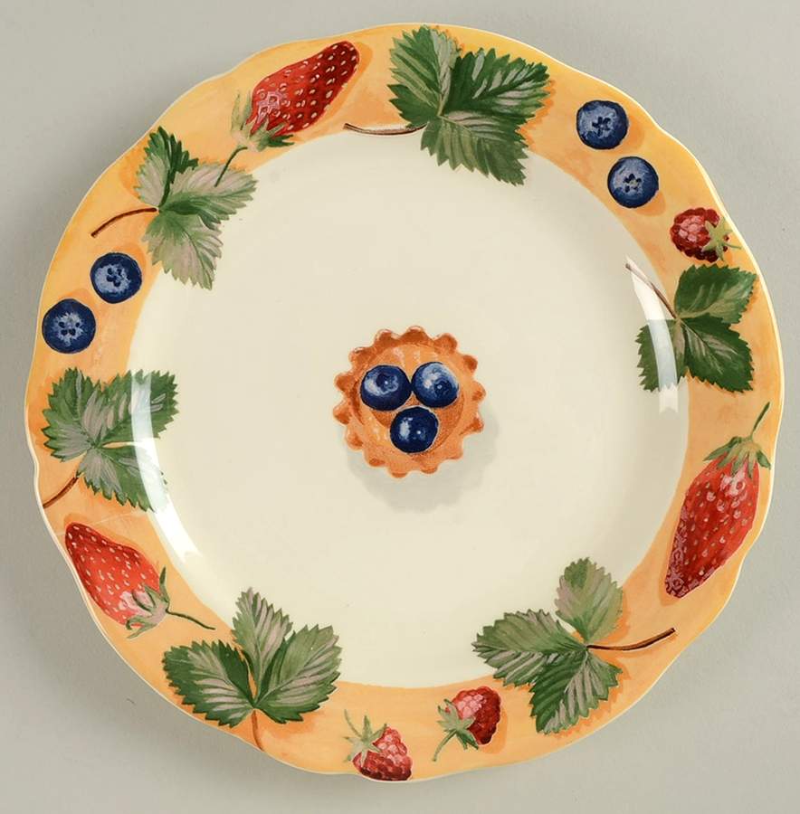 Farandole Dessert/Pie Plate by Faiencerie De Gien-1