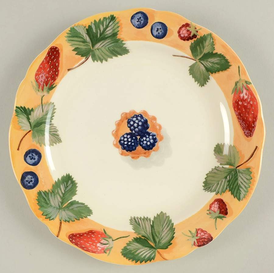 Farandole Dessert/Pie Plate by Faiencerie De Gien-1