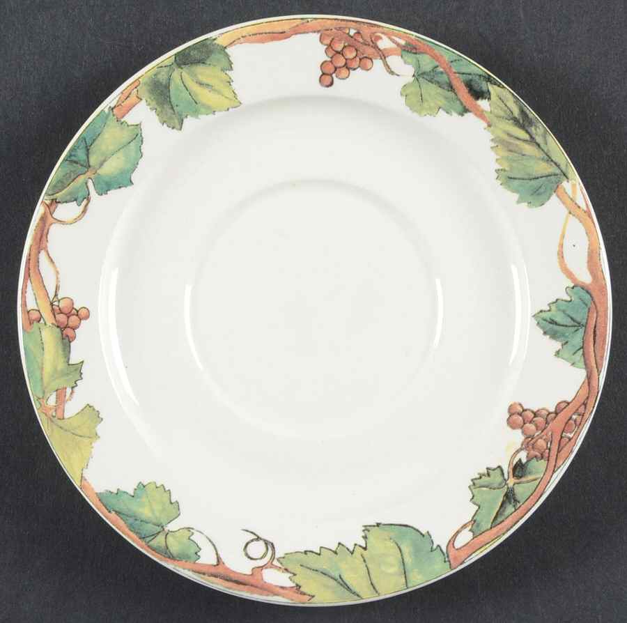 Feuillage Saucer for Demitasse Cup by Faiencerie De Gien-1