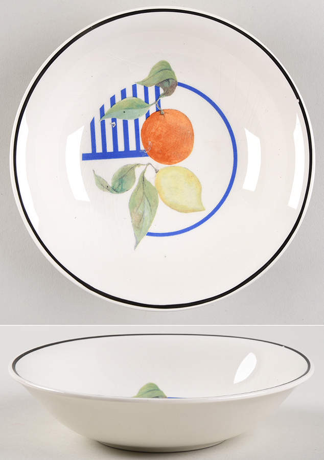 La Ronde Des Fruits Fruit/Dessert (Sauce) Bowl by Faiencerie De Gien-1