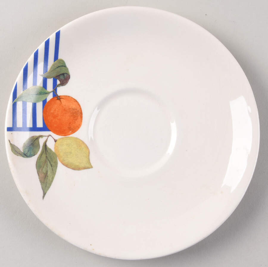 La Ronde Des Fruits Saucer for Breakfast Cup by Faiencerie De Gien-1
