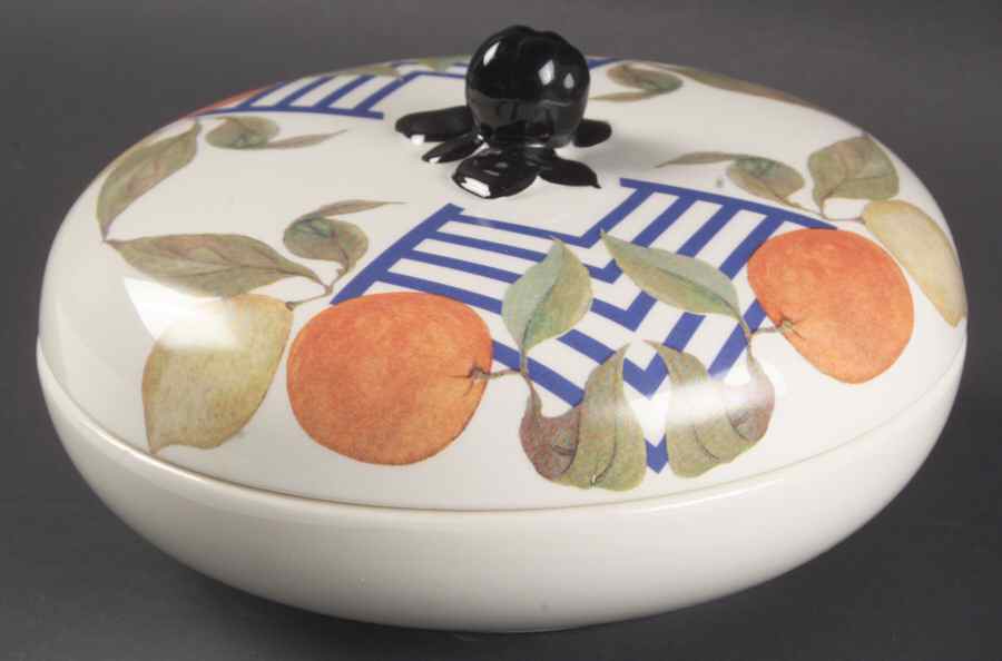 La Ronde Des Fruits Candy Box & Lid by Faiencerie De Gien-1