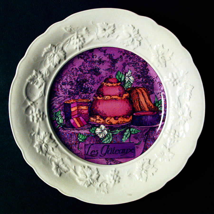 Les Delices Salad Plate by Faiencerie De Gien-1