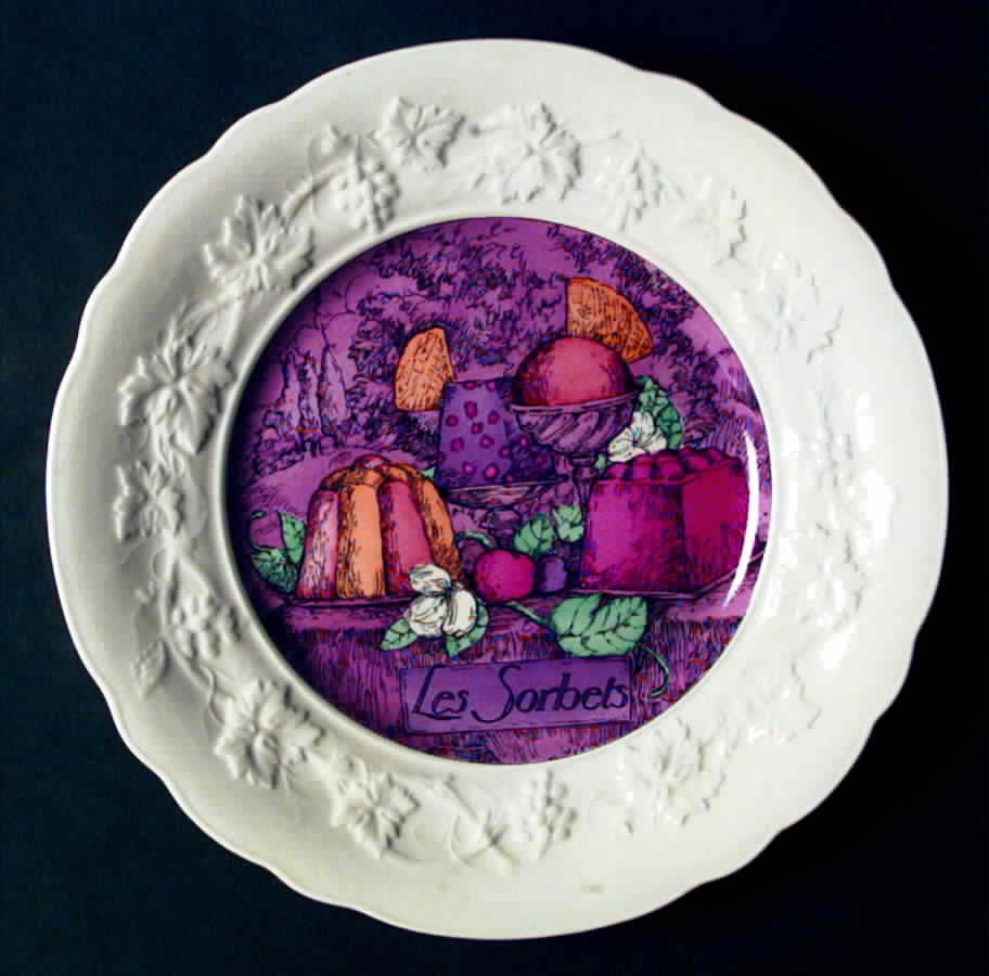 Les Delices Salad Plate by Faiencerie De Gien-1
