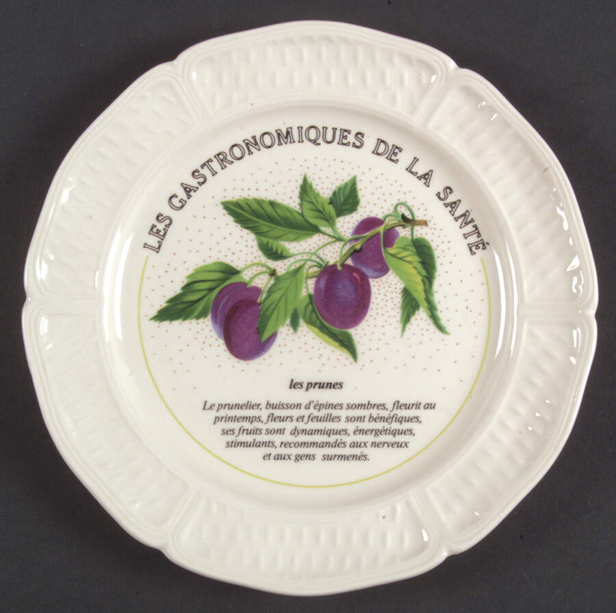 Les Gastronomiques De La Sante Canape Plate by Faiencerie De Gien-1