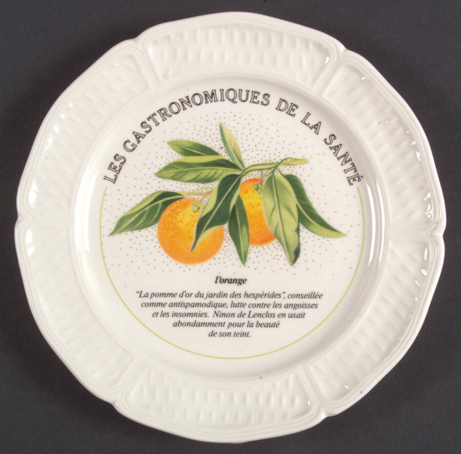 Les Gastronomiques De La Sante Canape Plate by Faiencerie De Gien-1