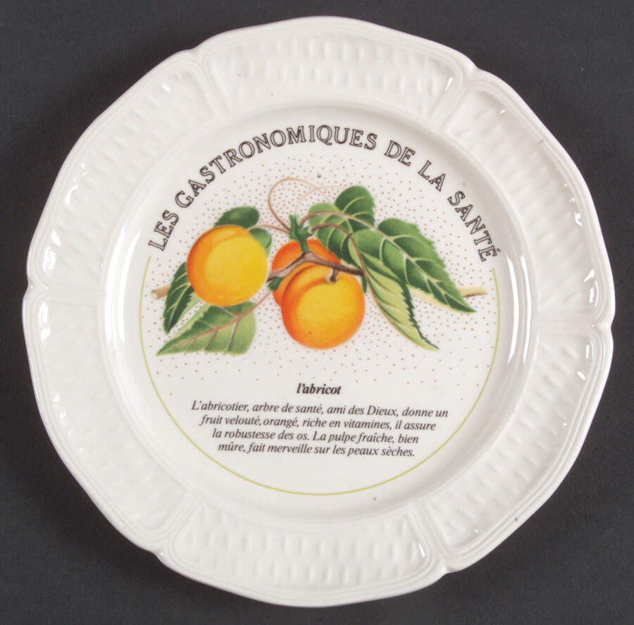 Les Gastronomiques De La Sante Canape Plate by Faiencerie De Gien-1