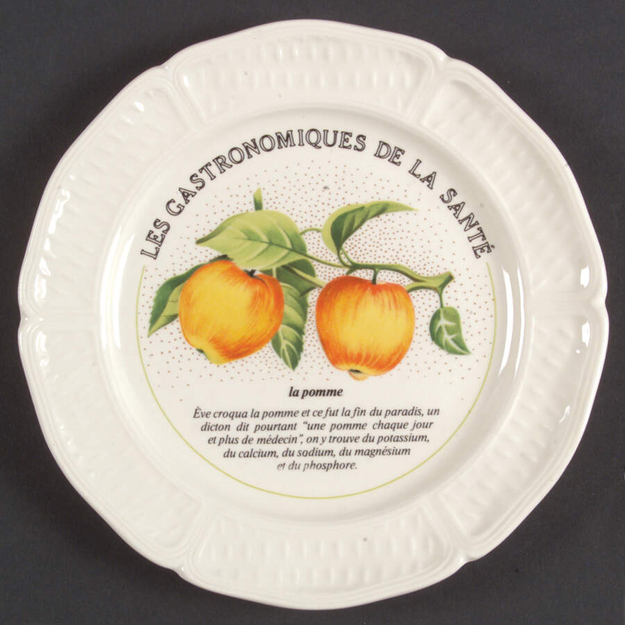 Les Gastronomiques De La Sante Canape Plate by Faiencerie De Gien-1