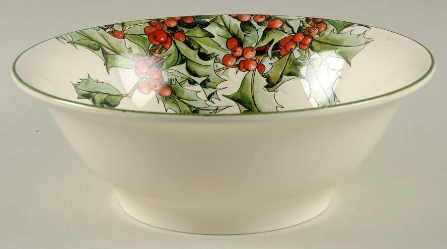 Le Houx 8" Round Vegetable Bowl by Faiencerie De Gien-1