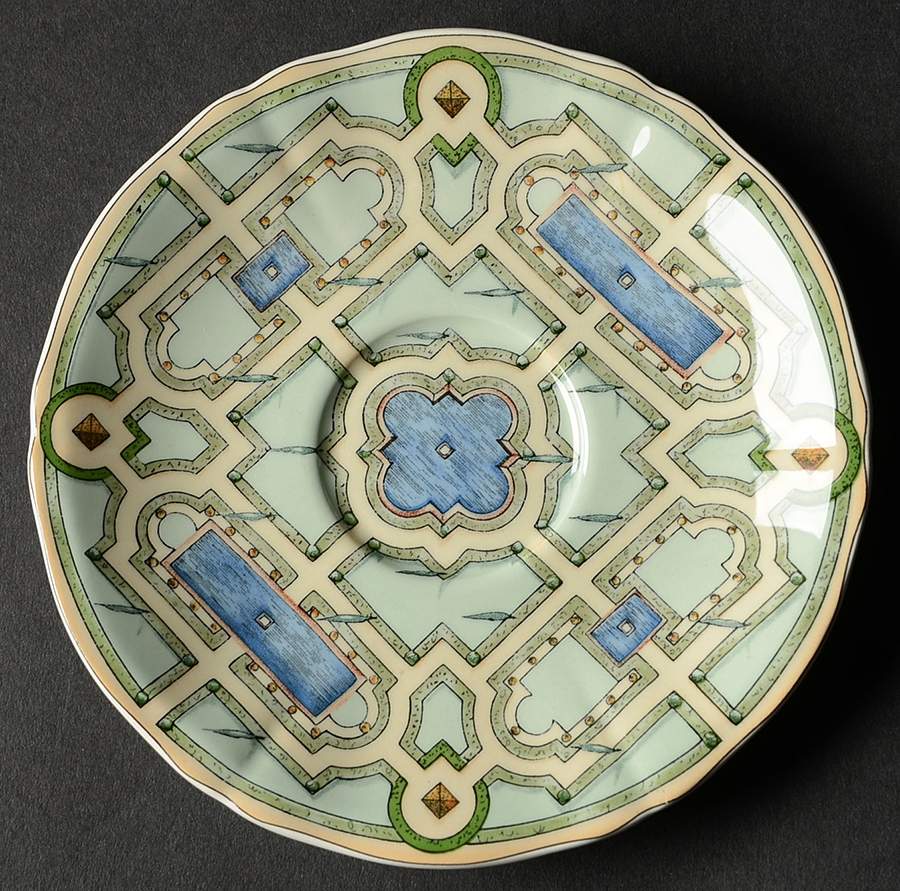 Les Jardins D'Eau Saucer for Demitasse Cup by Faiencerie De Gien-1