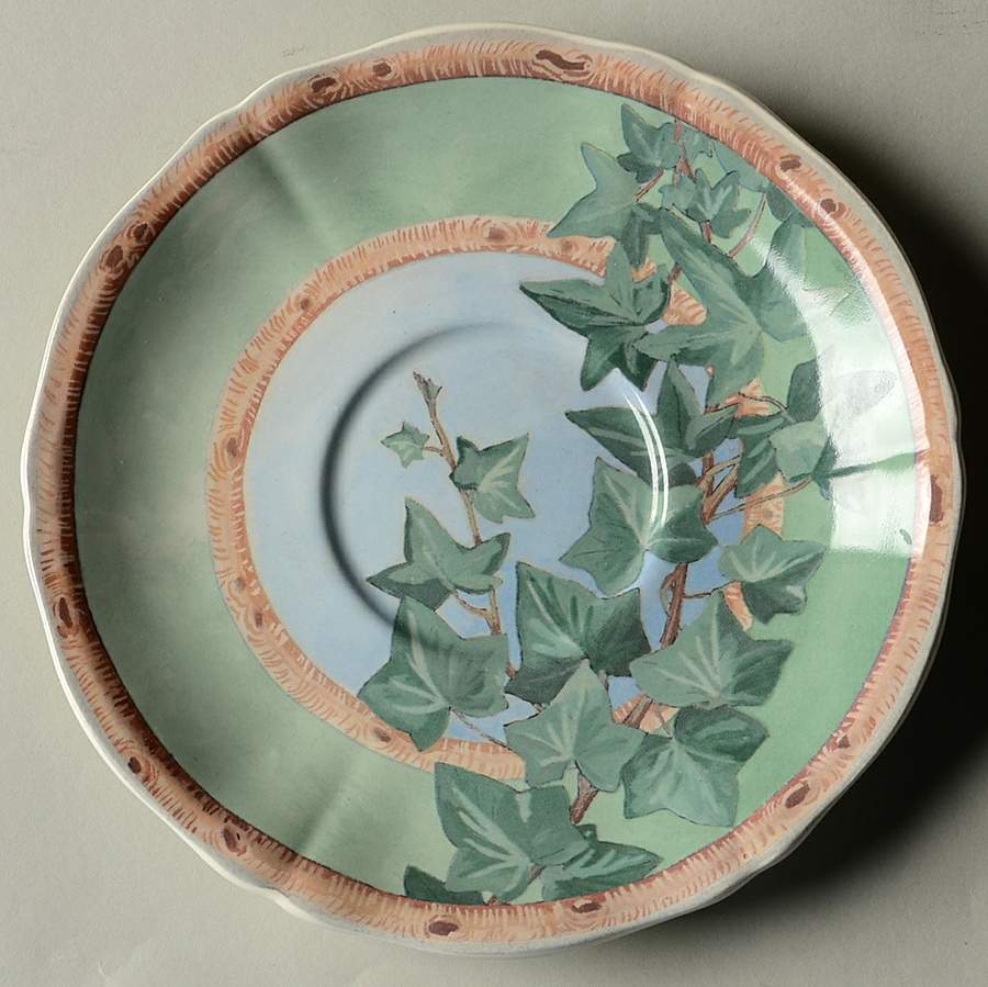 Le Lierre Saucer for Breakfast Cup by Faiencerie De Gien-1