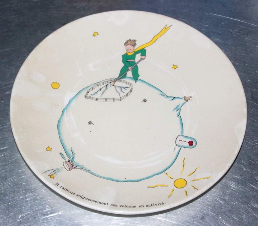 Le Petit Prince Coupe Salad/Dessert Plate by Faiencerie De Gien-1