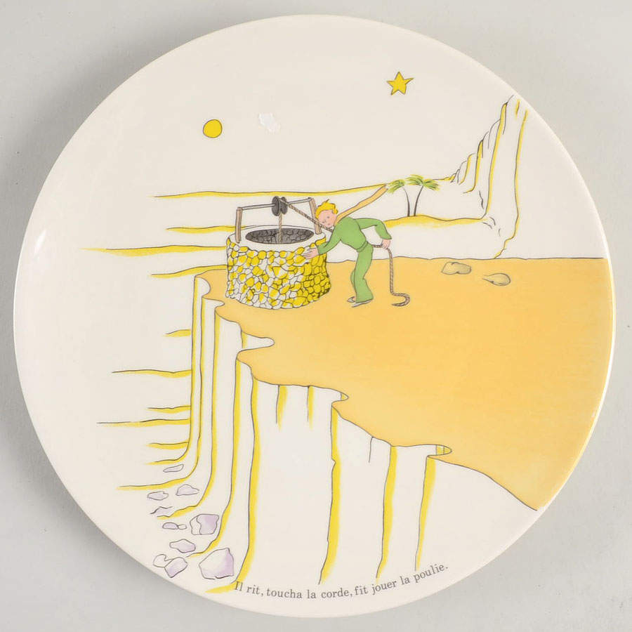Le Petit Prince Coupe Salad/Dessert Plate by Faiencerie De Gien-1