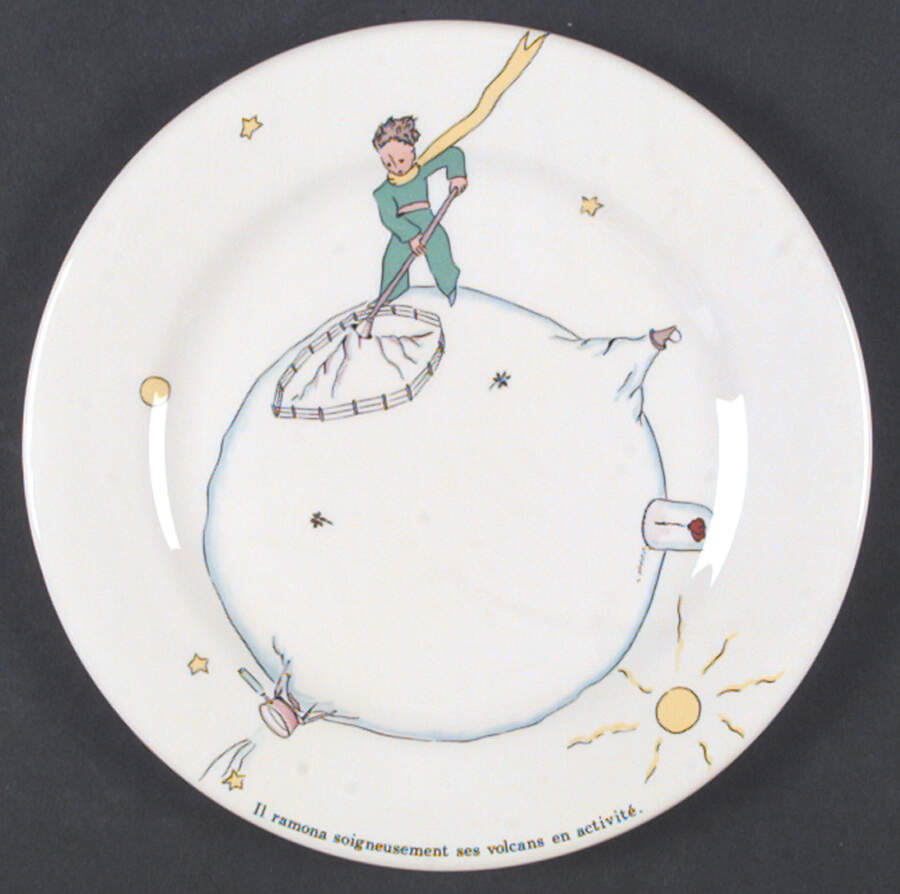 Le Petit Prince Salad/Dessert Plate by Faiencerie De Gien-1